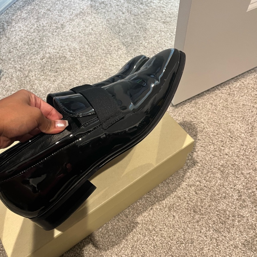 Black Patent Leather Men's Dress Shoes